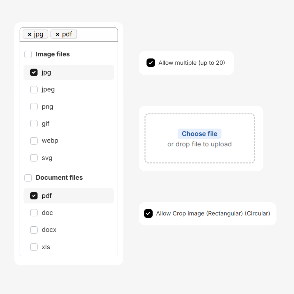 File/Multiple file upload